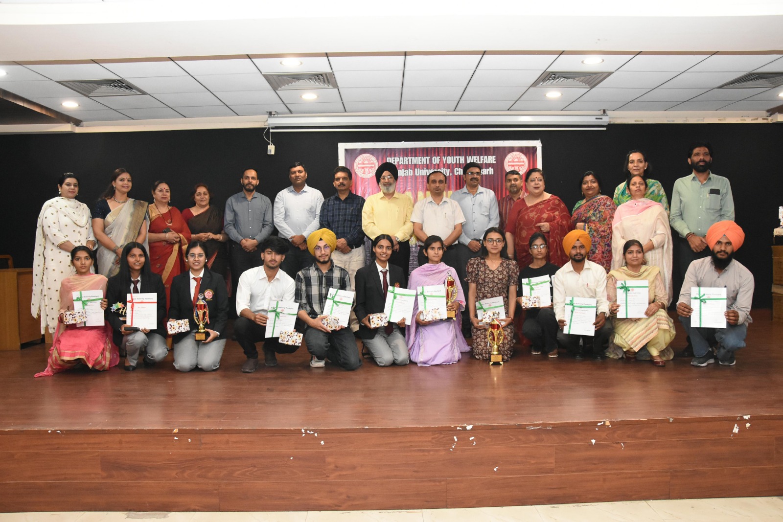 Department of Youth Welfare Panjab University felicitated the winners of various competitions for the year 2023-24 in its annual function held on 7th May 2024.